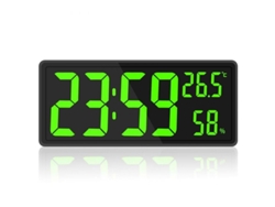 2026-reloj Digital Led De Pared Con Temperaturay Humedad, Grandes Dígitos, Ideal Para Hogar, Clase Y Granja