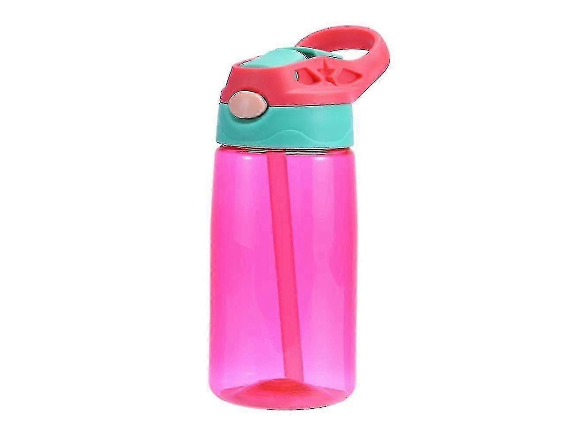 Botella de agua infantil con pajita, sin BPA, apta para lavavajillas y antigoteo. Rosewell