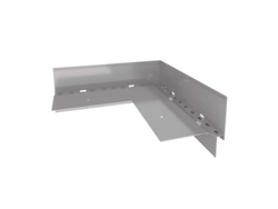 Esquina RENOPLAST de Aluminio 90 para Alero Perfil W60 Gris Acabado de Terrazas Balcones Suelos Ventilados Elevados