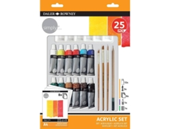 Set de Pintura y Dibujo en Acrílico DALER ROWNEY 637851 (25 Piezas)