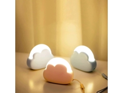 Rebe-luz Nocturna Infantil 3 Piezas Recargable Portátil, 4 Intensidades Blanco Rosa Azul, Luz De Cama Silicona Para Niños Regalo