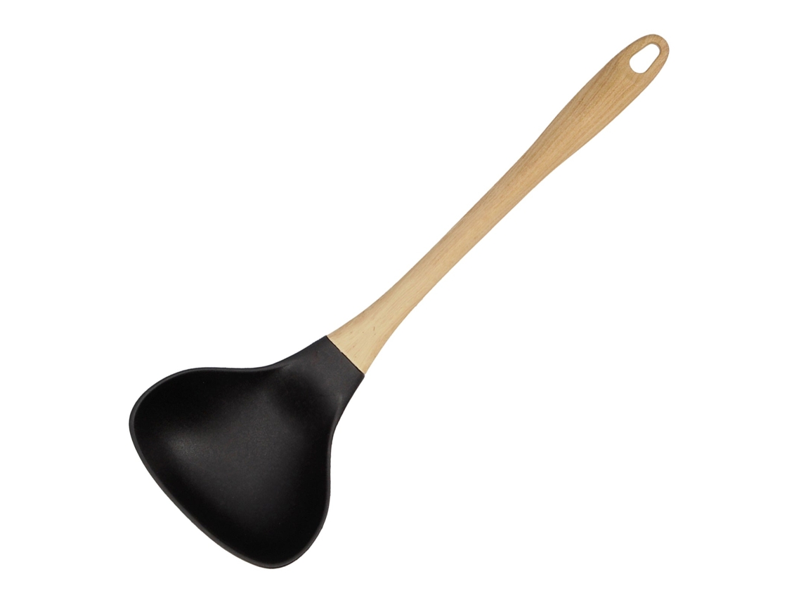 Baobab Cazo de Servir 36 cm Nylon y Mango Madera Soft Touch QUID