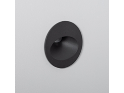 Baliza Exterior Led 3w Empotrable Pared Circular Aluminio Gris Coney 4000k Branco Neutro