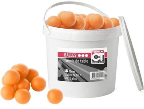 Pelotas de Tenis de Mesa TREMBLAY CT 90 un (TU - Blanco)