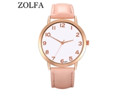 Reloj De Pulsera De Cuarzo Para Hombre/mujer, Rosa, Esfera Redonda, A La Moda.