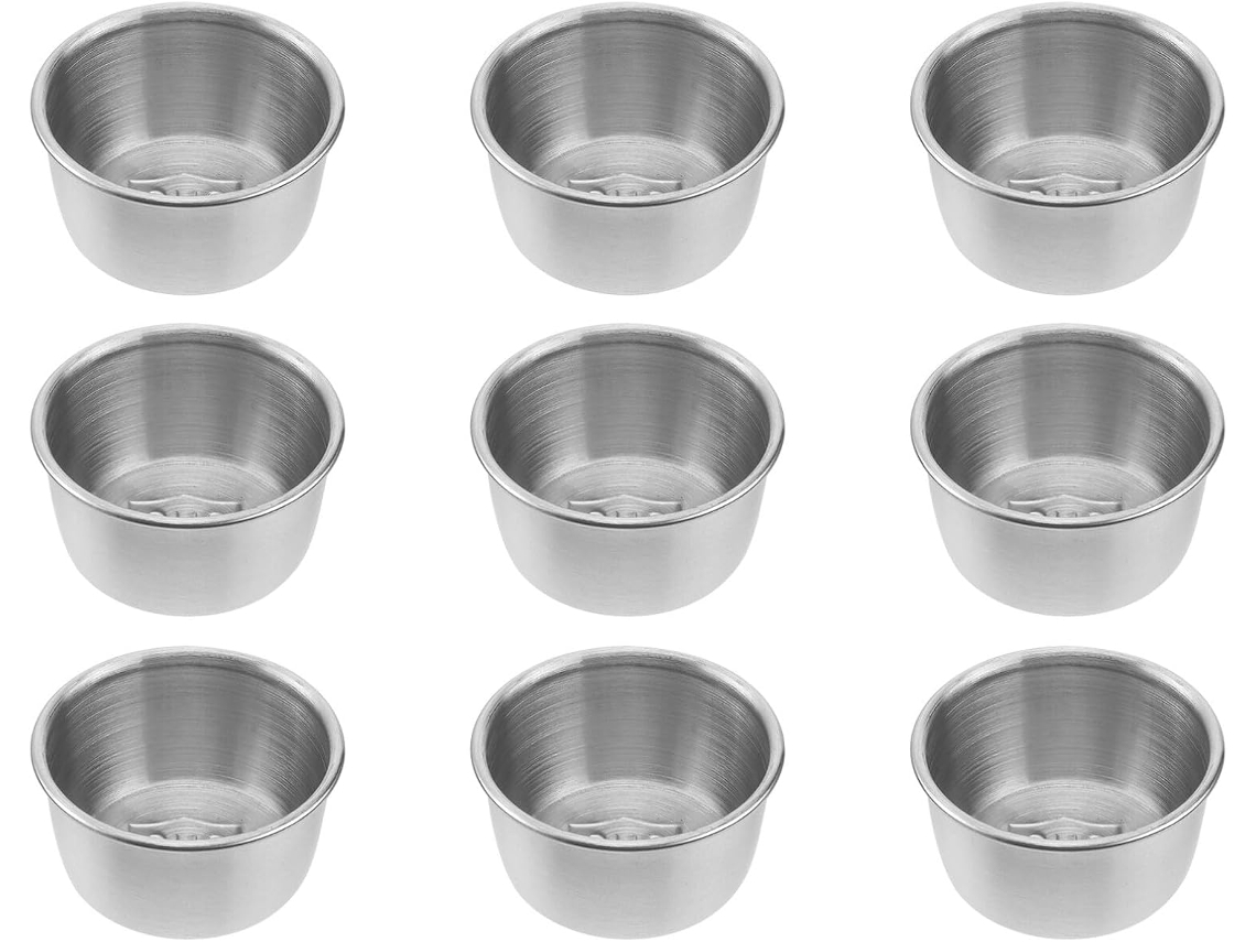 Juego De 9 Cuencos Para Salsa De Acero Inoxidable 304, Pequeños Recipientes Para Condimentos.