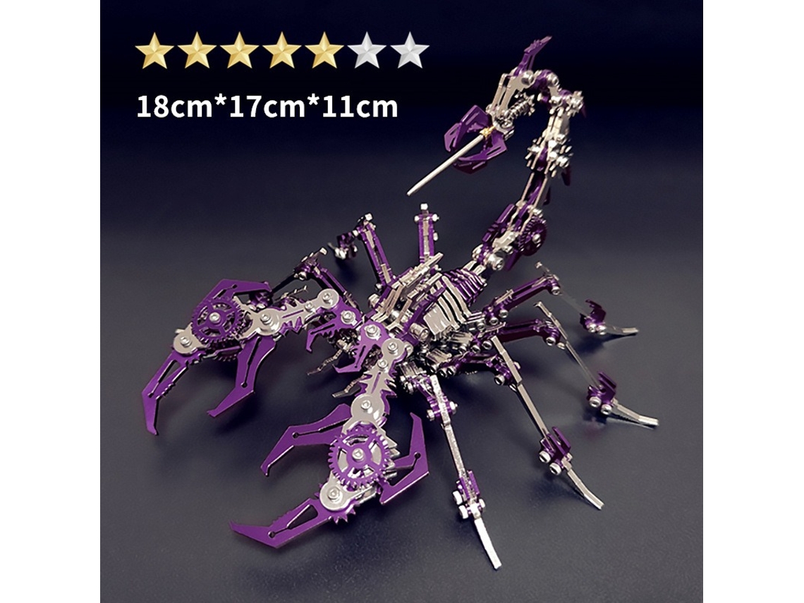 Rompecabezas metálico 3D de Spider King de 400 piezas de Viewleaf, kit de bricolaje para adultos, construcción desafiante, decoración de escritorio u oficina