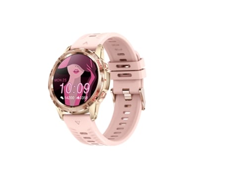 EKO 5.1 Reloj conectado con antirrobo y pulsera de silicona Rosa