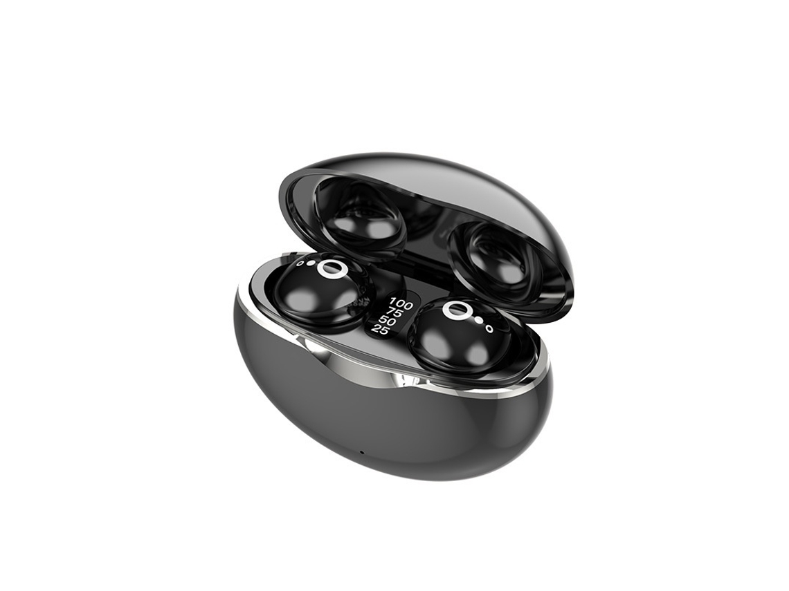 Auriculares Bluetooth HiFi TWS invisibles con cancelación de ruido - Negro