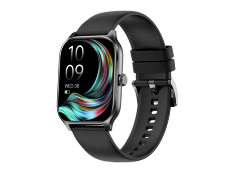 Smartwatch, pantalla grande de alta definición de 2,02 pulgadas, modo multideporte, batería de larga duración, negro CHRONUS