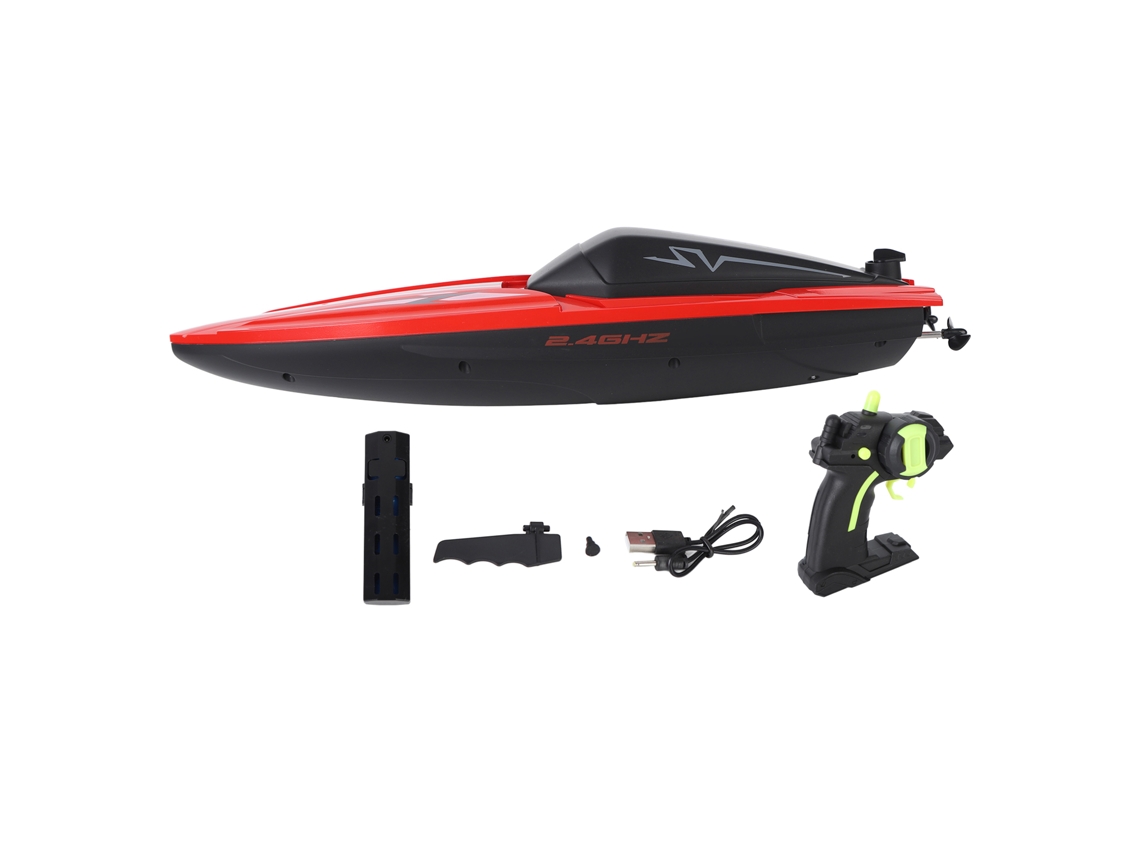 Lancha De Carreras Eléctrica Teledirigida Rc Con Motores Duales, Batería De 1200 Mah E Inducción De Agua, 2.4g, 80 M