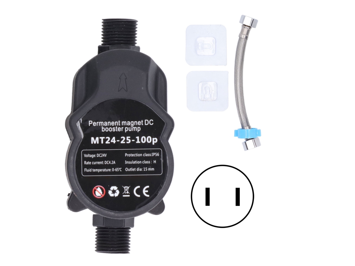 Bomba De Refuerzo Automática De 24 V Cc Para Ducha Con Presión De Agua, 25 L/min, 25 M, Ip56, 100 W