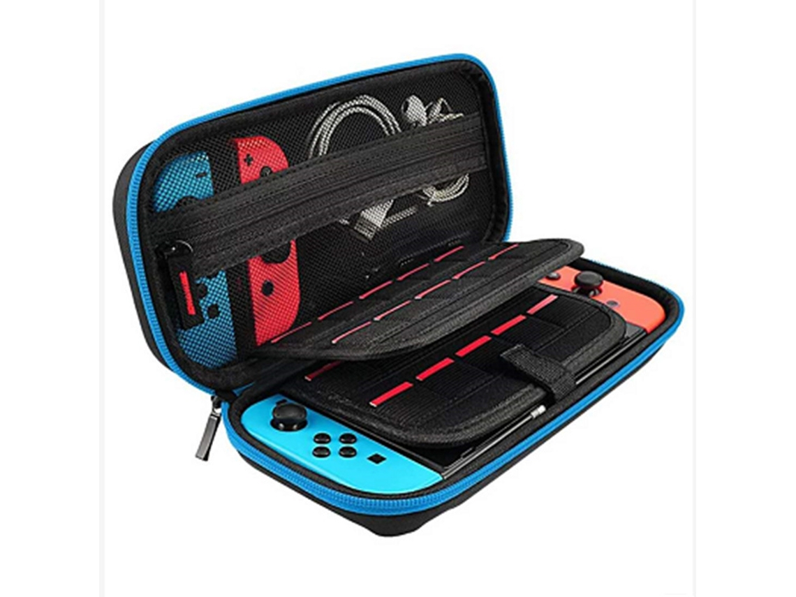 Estuche Azul Con Protección De Esquinas Para Switch