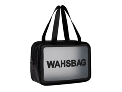 Bolsa de maquillaje transparente, portátil, impermeable, de gran capacidad NEVEANCE