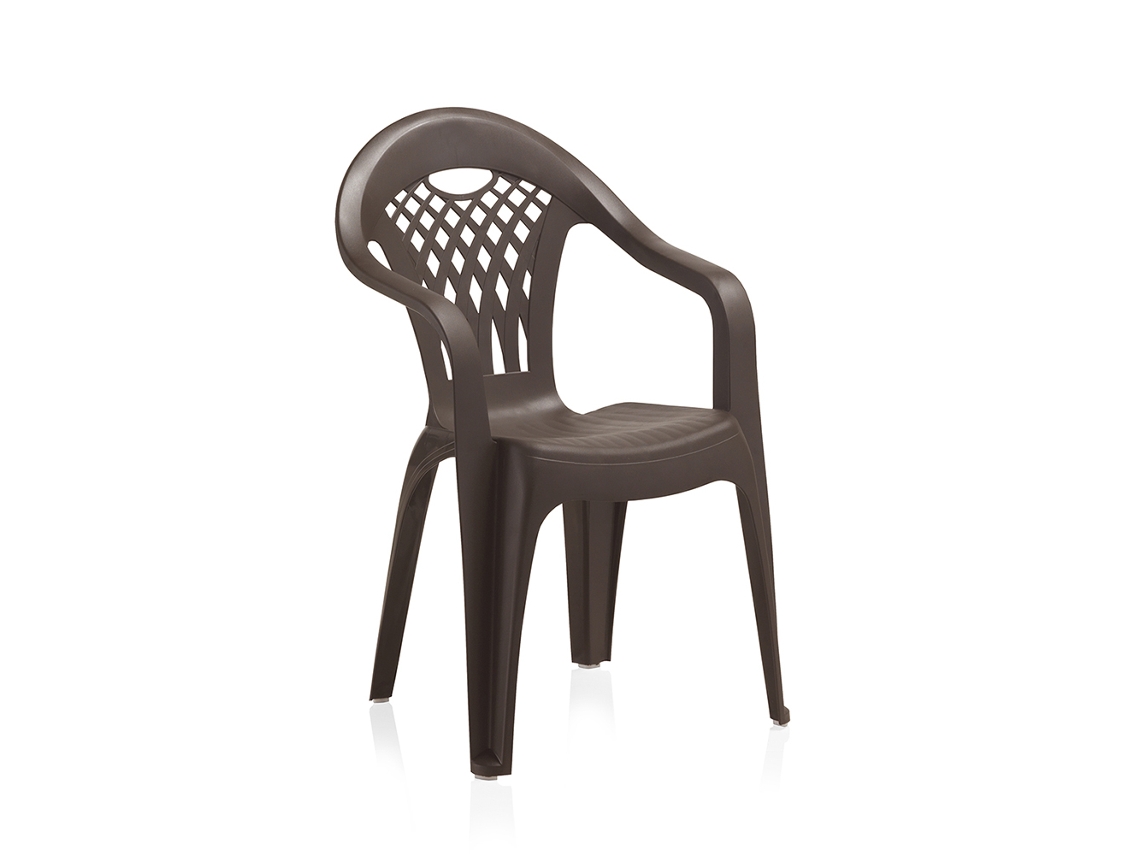 Playa silla monobloc cancun respaldo alto wengue 42541-42650