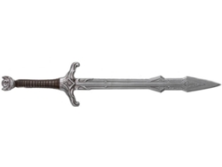 VPMKP-Arma DISFRAZZES Espada Medieval Marrón Y Plateada