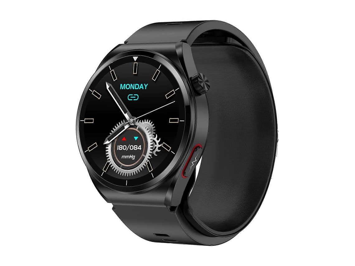 Reloj inteligente S22 con bomba de aire, monitor de presión arterial y ECG, pantalla redonda de 1,39 pulgadas Hengrongshen