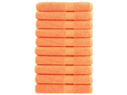 Toallas Premium Solund 10 Unidades Naranja 100x200 Cm 600 Gsm Wsd309054
