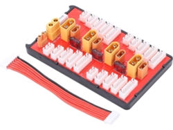 Placa Paralela 2 En 1 Xt60 Xt30 Que Admite 4 Paquetes De Baterías Lipo De 2s A 6s Para Modelos Rc.