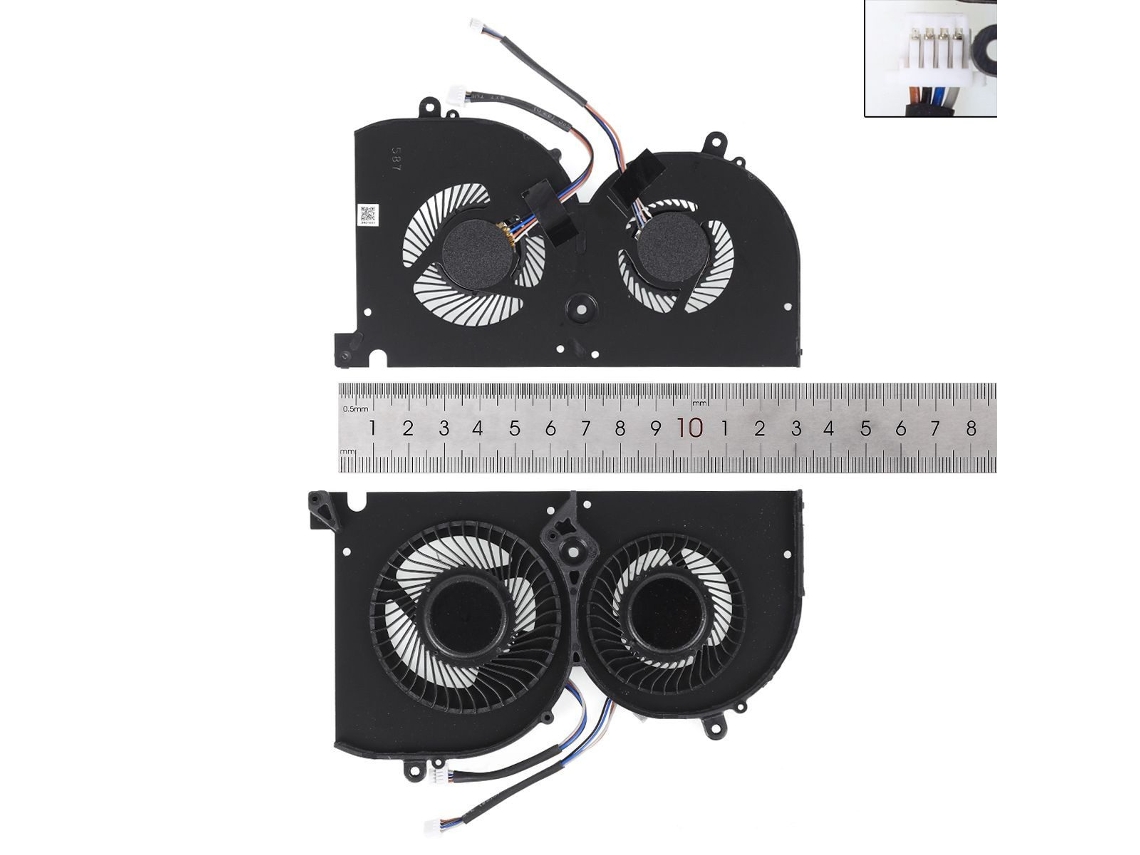 Ventilador de GPU para portátil MSI 17g1 17g2 GS75 P75 GS75, copia alta. Compatible.