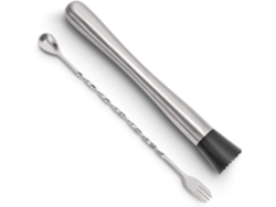 VVJIJILLY Conjunto De Barra Profissional Em Aço Inoxidável Para Coquetéis, Colher De Mistura E Espátula Para Casa Bar