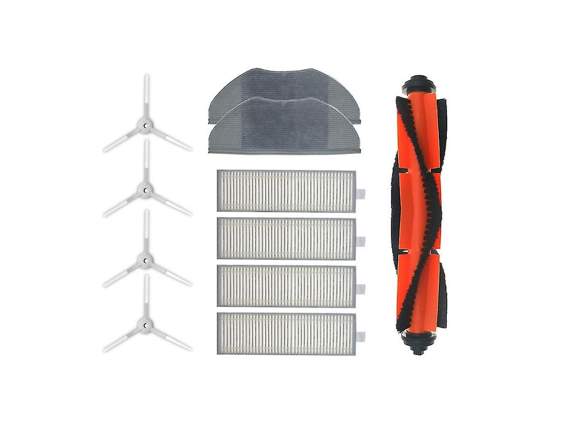 Cepillo principal, cepillo lateral, filtro HEPA, paños de fregona, compatible con Xiaomi Mijia G1