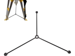 Trípode Metálico Con Estabilización Al Suelo, Secciones De 40 Cm X 12 Mm