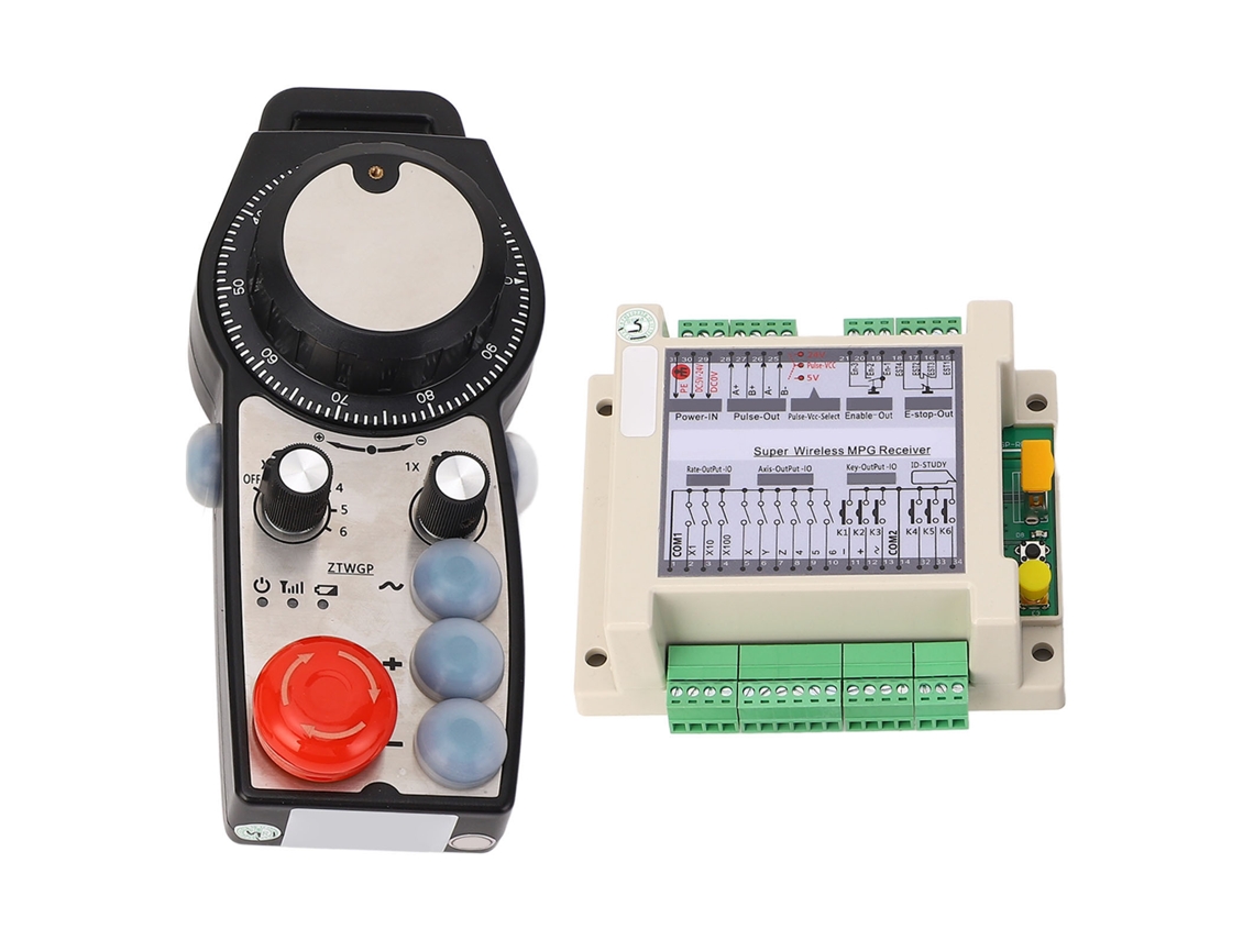 Volante electrónico inalámbrico CNC de 6 ejes