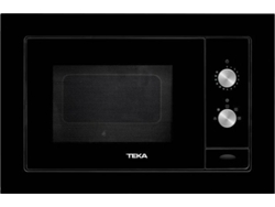 Microondas Integrable TEKA ML 8200 BI BK (20 L - Sin Grill - Negro)