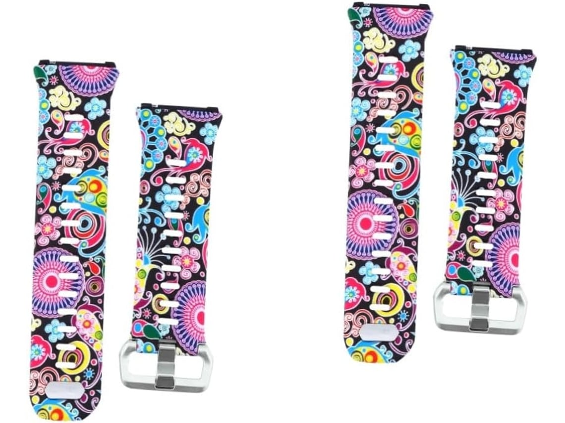2 Piezas De Correas De Caucho Para Relojes Fitbitionic, Pulseras Para Relojes De Pulsera