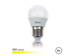 Bombilla LED Elbat G45 6w 500lm E27 Luz cálida Ahorro de energía Larga vida útil Fácil instalación Color blanco cálido