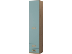 Armario MUEBLAM Roble Aqua Blue Melamina (50x232x50 cm)