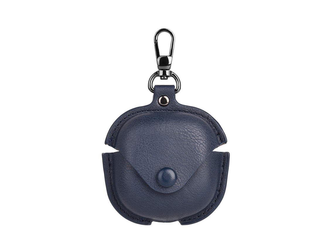 Funda Para Samsung Buds4/4pro, Con Llavero, Carcasa Blanda De Pu (azul Oscuro) Czhhmart