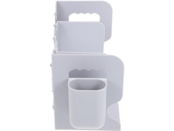 Sujetalibros Gris Extensible, Portalápices Gris, Soporte De Escritorio De Plástico Plegable