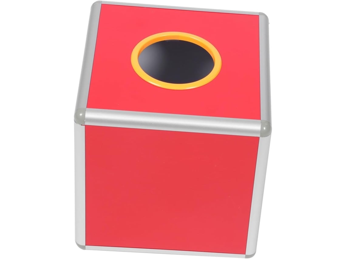 Urna De Lotería Cuadrada Multifuncional, Urna Opaca Y Segura Para Sorteos, Caja Para Boletos.