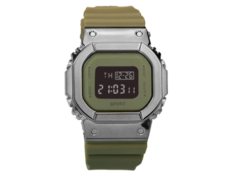 Smartwatch YDCY Pantalla noctilucente electrónica Esfera cuadrada Cronógrafo digital Correa de silicona para el hogar
