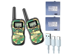 Hk588 Walkie-talkie Infantil De Camuflaje Para Exteriores Un Par De Camuflaje Verde Siurn