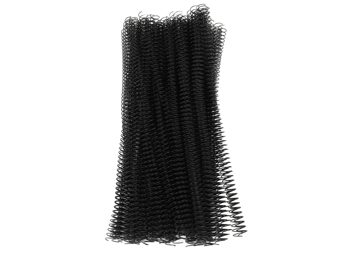 100 Espirales De Encuadernación De Alambre De 12,7 Mm, 48 Dientes, 90 Hojas, Rollos De Espiral Negros