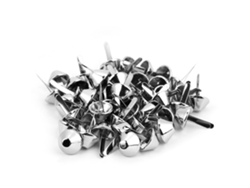 50 Clips Cónicos De Níquel De 15 Mm Para Decorar Bolsos Y Artículos De Cuero.