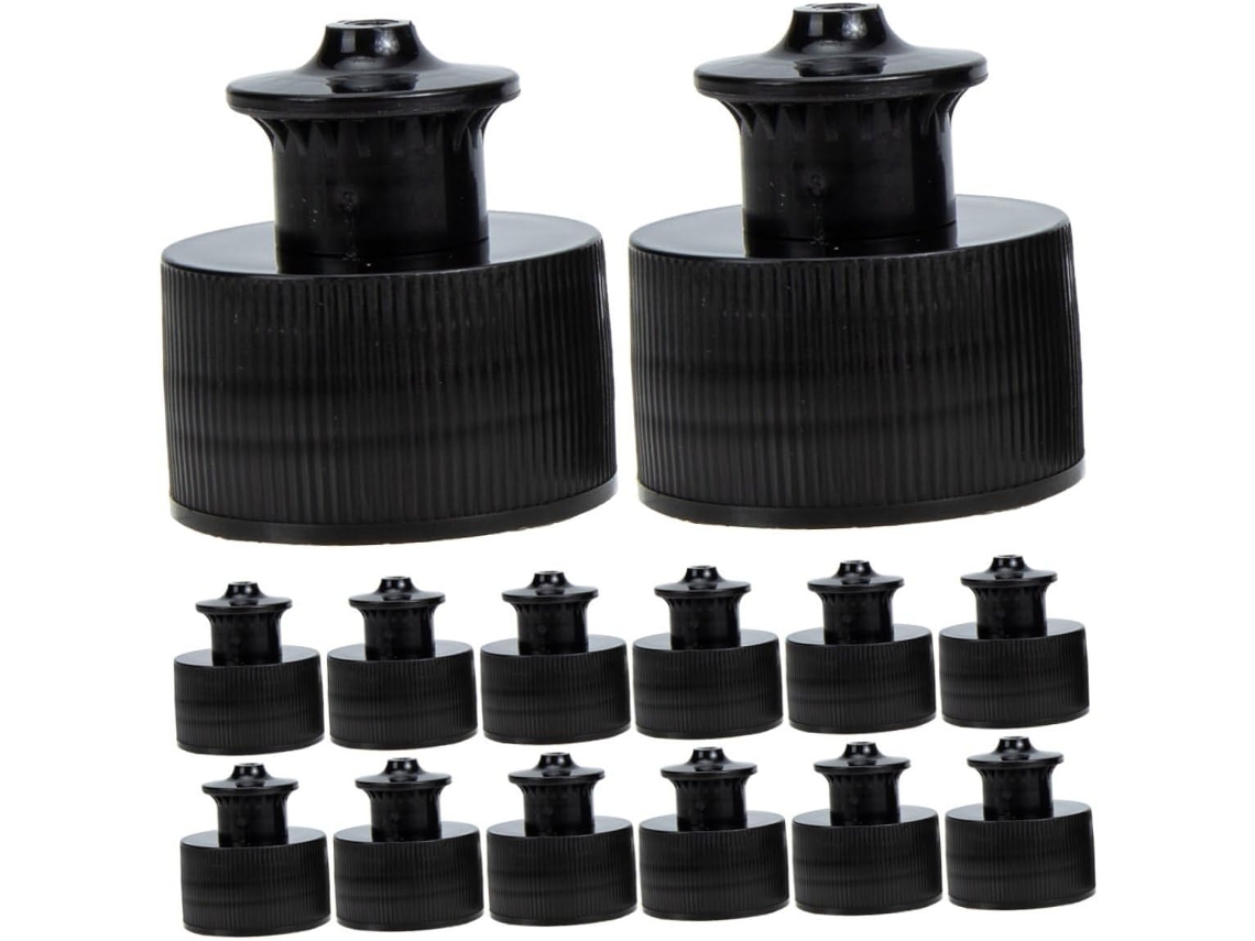 Juego de 30 tapones de rosca antifugas para botellas deportivas, con pulsador, compatibles con botellas Slowmoose.