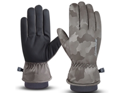 Guantes de invierno para hombre y mujer, cálidos, térmicos y resistentes al viento, para esquiar, conducir y correr en climas fríos.