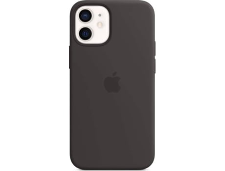 Funda APPLE MagSafe iPhone 12 Mini (Silicona - Negro)