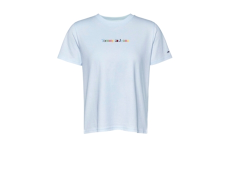 Camiseta TOMMY JEANS Algodón Orgánico Mujer (XL - Azul)