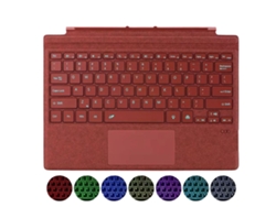 Teclado magnético para Microsoft Surface Pro 6 | Teclas retroiluminadas | Recargable | Rojo