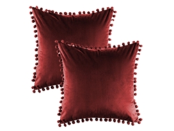 2 Fundas De Almohada De Terciopelo Suave Y Granulado, 45,7 X 45,7 Cm