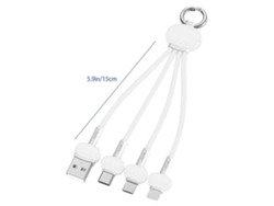 Cable De Carga Múltiple (carga Rápida Con Llavero De Silicona)