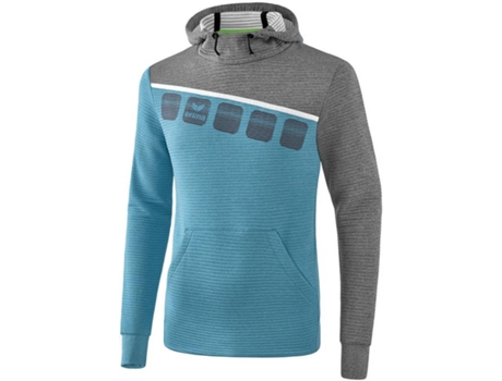 Chaqueta ERIMA Training Oriental (Azul Claro y Gris - 3XL)