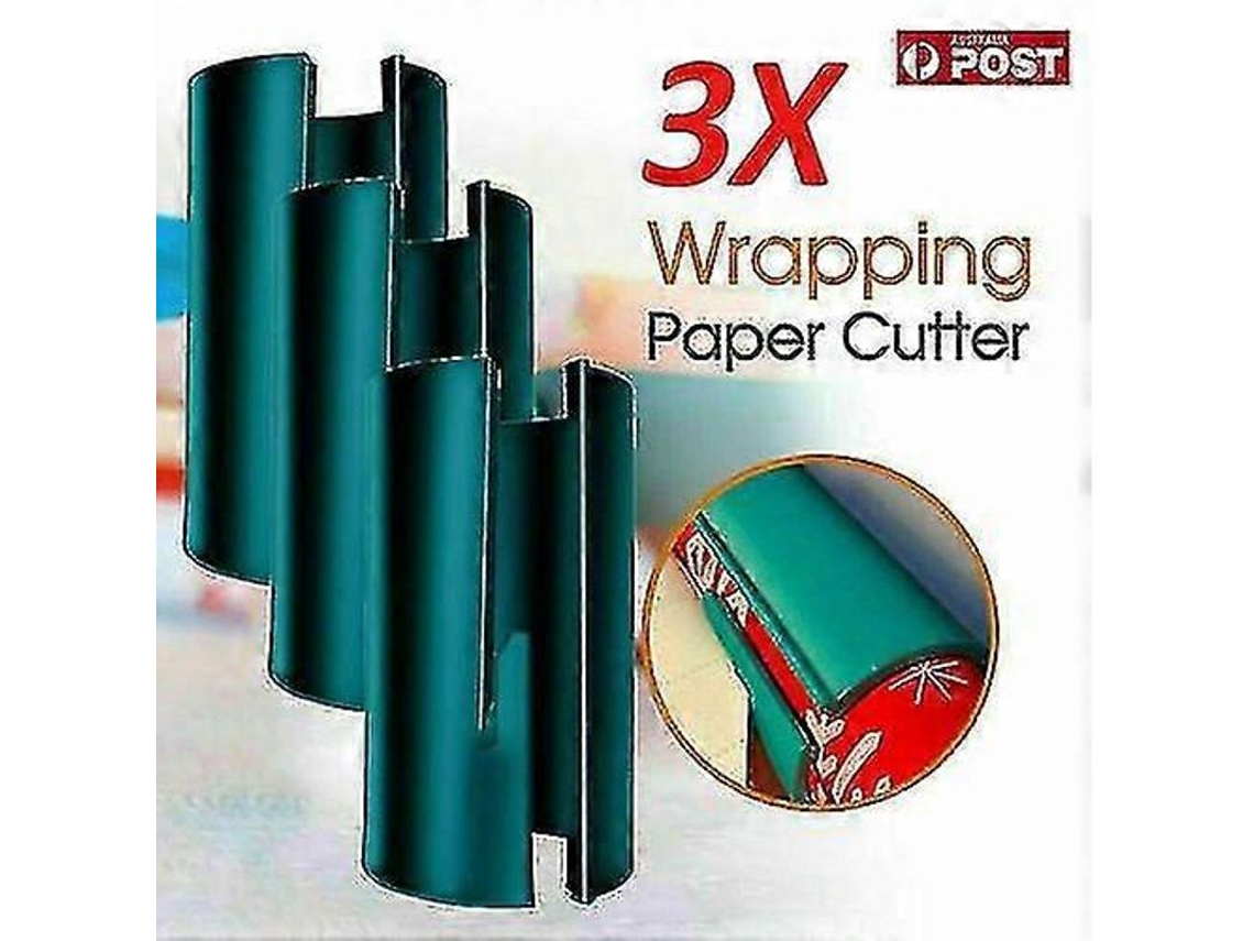 Juego De 3 Cortadores De Papel De Regalo Deslizantes Y Seguros Para Navidad Y Manualidades.