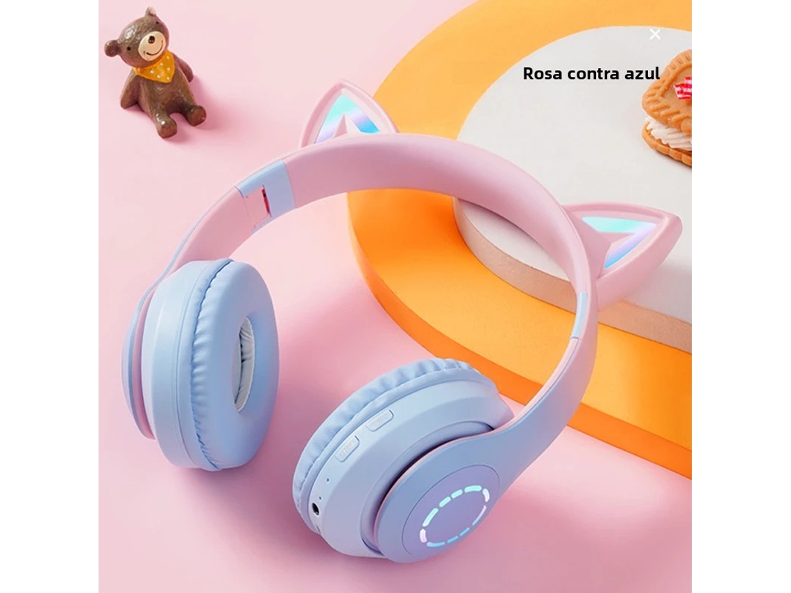 (lxb Azul) Auriculares Inalámbricos Bluetooth Hifi Con Micrófono Y Entrada Tf/aux