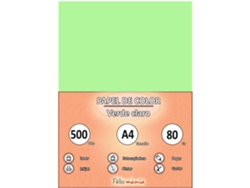 80Gr A4 Paper Light Green 500 Hojas